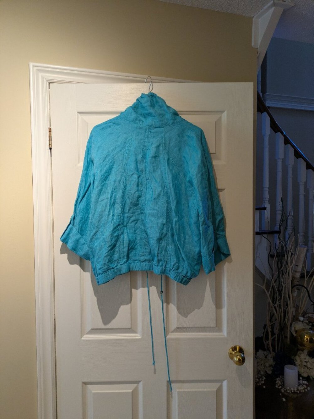 Olsen Turq.Button Front Jacket - Picture 7 of 8